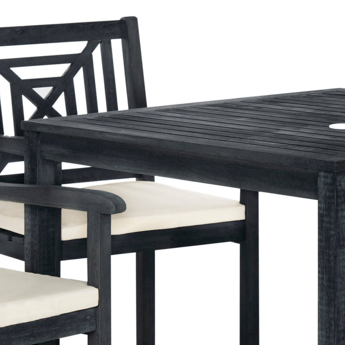 5 Piece Dark Slate Gray Dining Set E46888