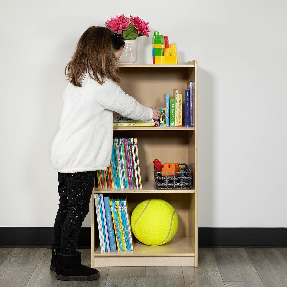 Wooden 3 Section School Classroom Storage Cabinet Z883523