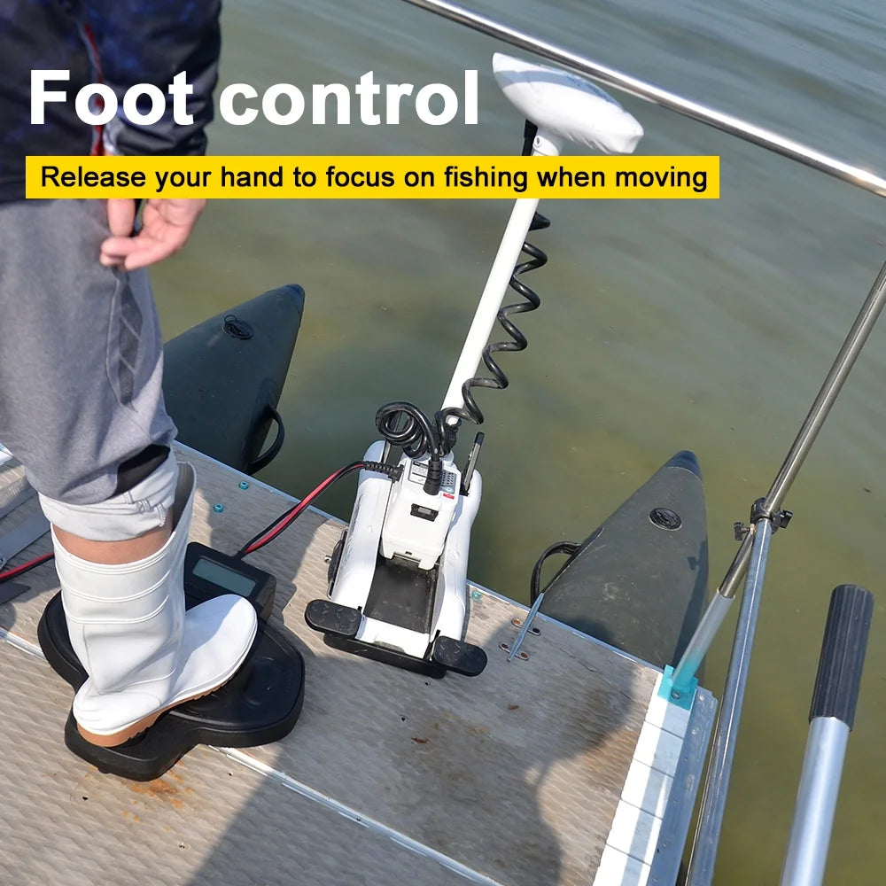 12V 55LBS 54inch Bow Mount Trolling Motor with Wireless Remote Control N251630