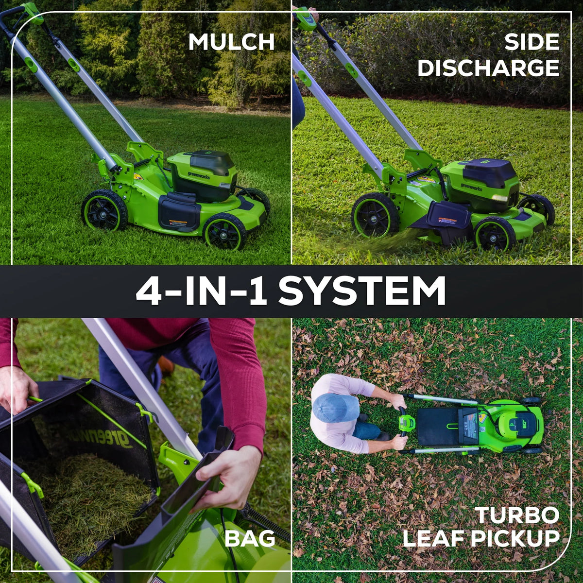 60V 21 Self Propelled Lawn Mower with 8.0 Ah Battery & Rapid Charger J73206