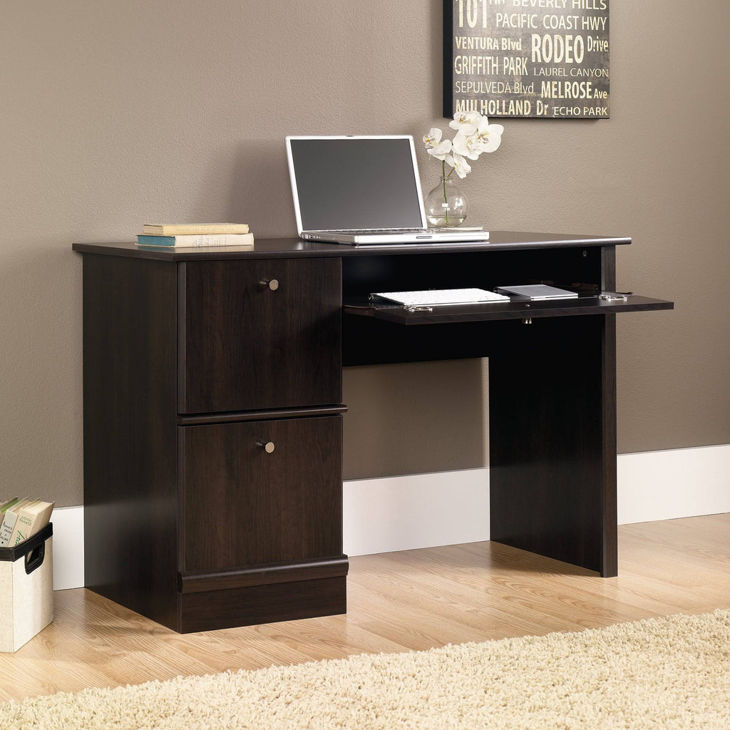 Computer Desk with Keyboard Tray in Cinnamon Cherry J545938