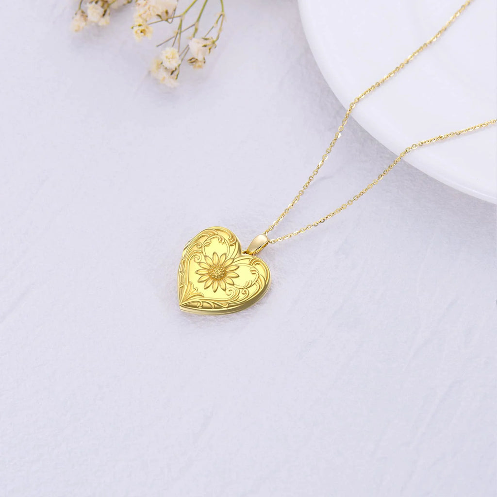 Sterling Silver Heart Locket Necklace H629241