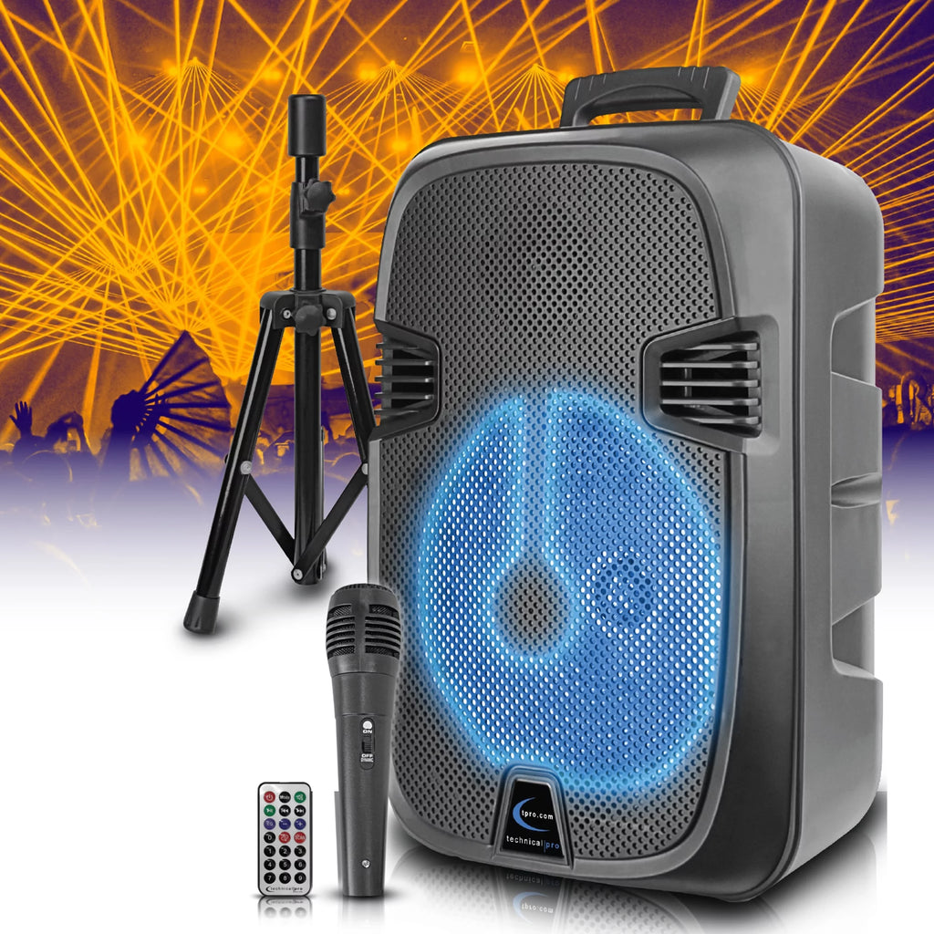2000 Watts Rechargeable 12 Inch Bluetooth LED Speaker Q33877