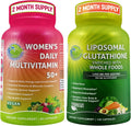 Women's Daily Multivitamin 50 Plus Liposomal Glutathione 500mg Supplement D2354