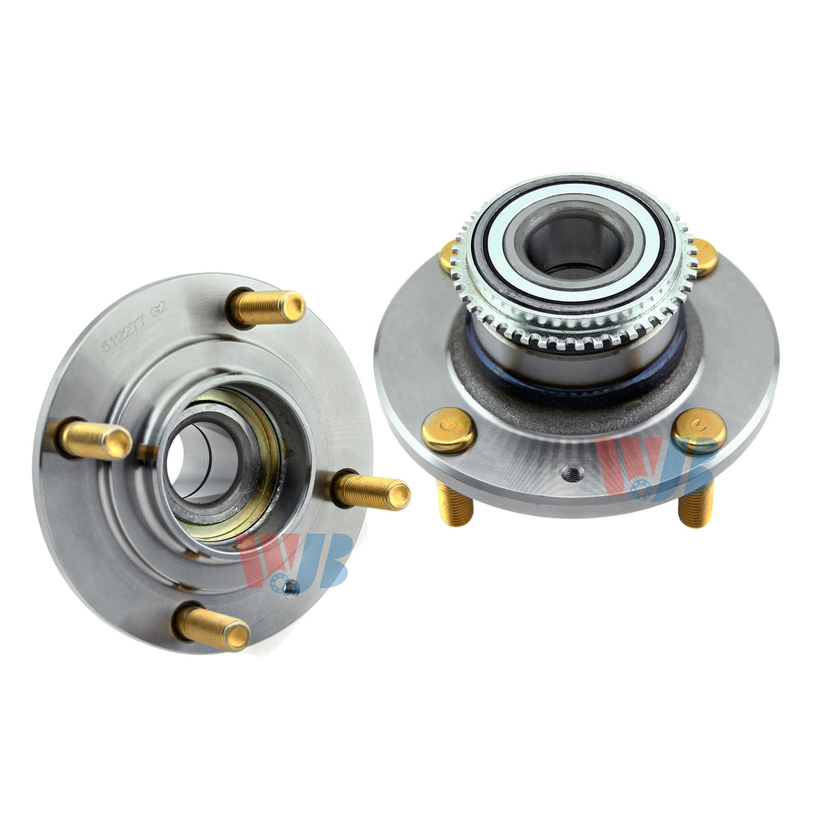 Pair Rear Wheel Hub and Bearing Assembly for 2002-2006 Mitsubishi Lancer L697509