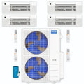 48,000 BTU 4 Zone Ceiling Cassette Ductless Air Conditioner and Heat Pump F2128