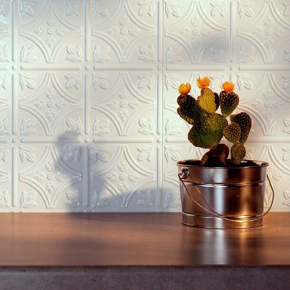 Gloss White Backsplash Kit K983