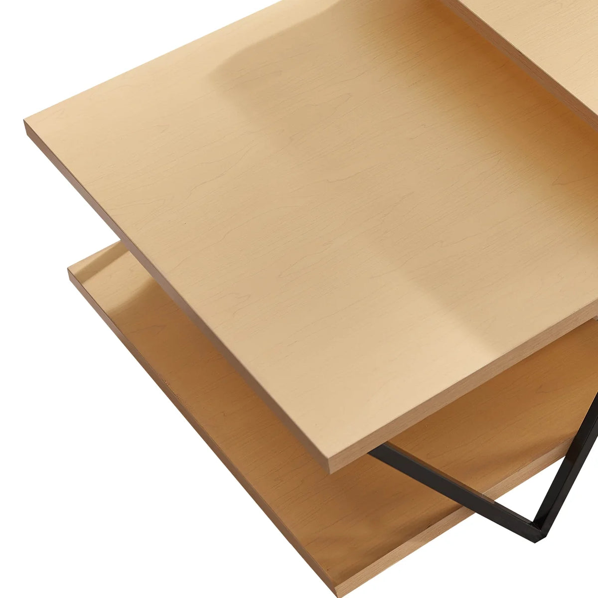 48 Inch 2 Tier Coffee Table with Bottom Shelf V886240