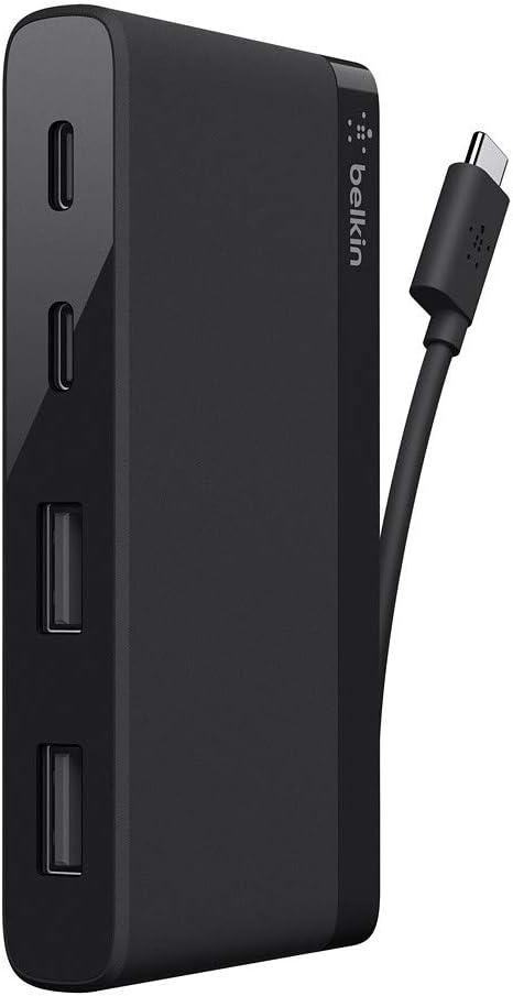 4-Port USB-C Hub with Two USB-C & Two USB-A Ports, Pack of 2 Z5422
