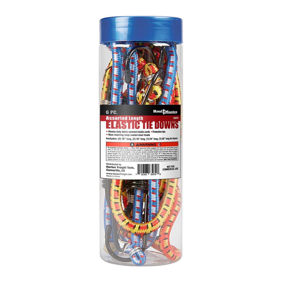 Elastic Stretch Cords 6-Piece O132620