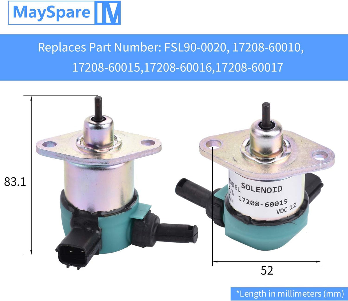 Fuel Shut Off Solenoid Pack of 2 K3509