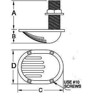 Thru-Hull with Strainer and Nut R261
