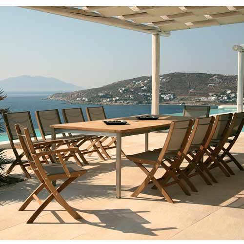 Teak Folding Sling Armchair W5731