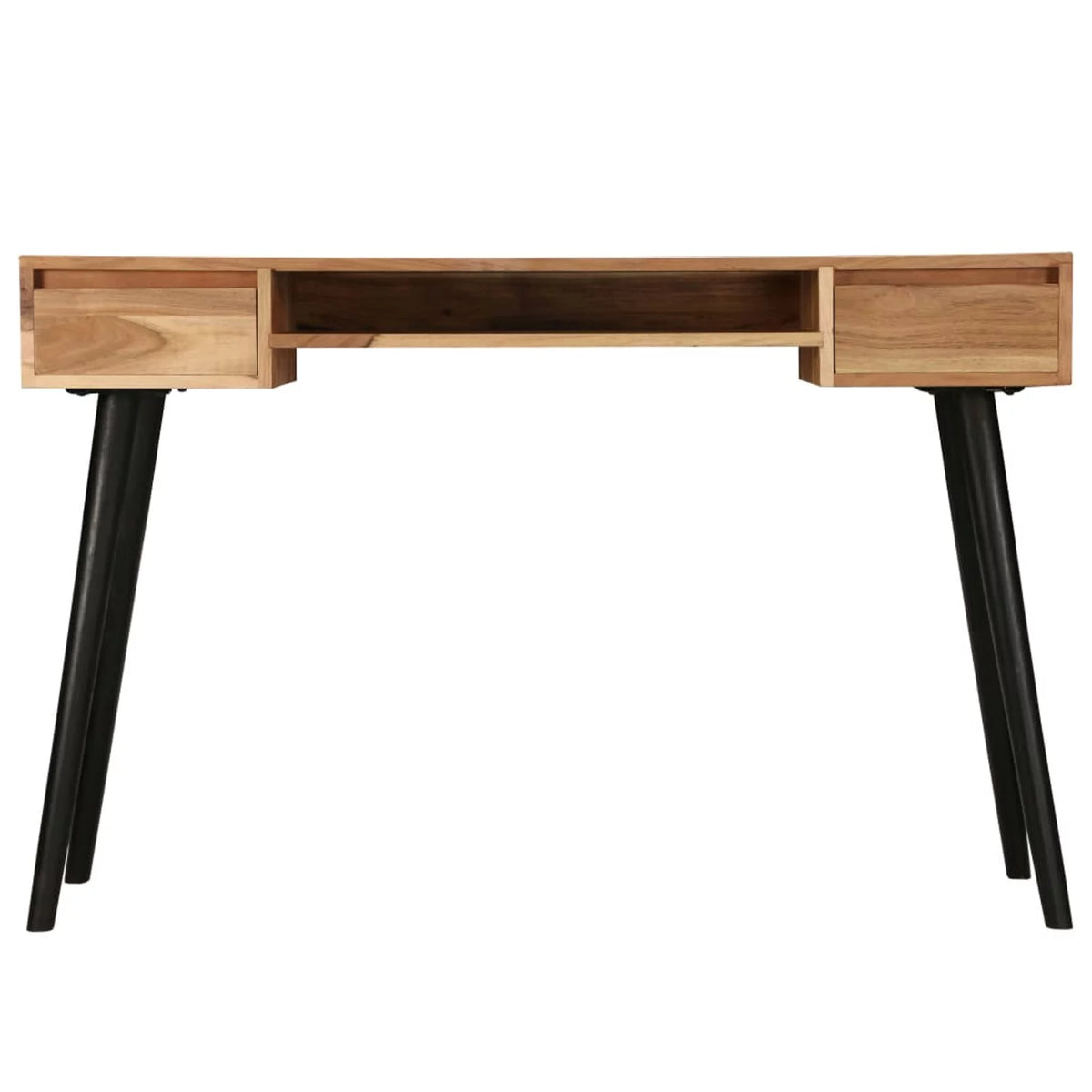 Acacia Wood Writing Table with 2 Drawers and 1 Shelf E4861