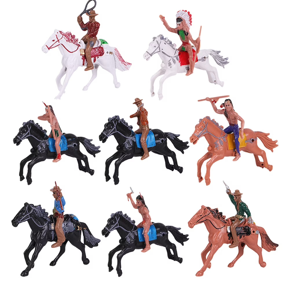 Indian Toys Soldier Figure Playset Miniature Figurines Educational Science Figurine Historical Wild X6913