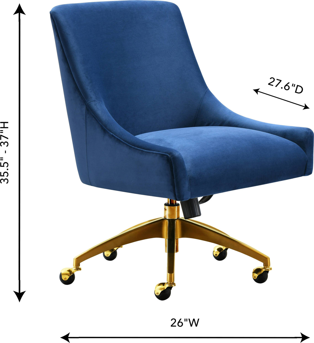 Navy Office Swivel Chair J2948