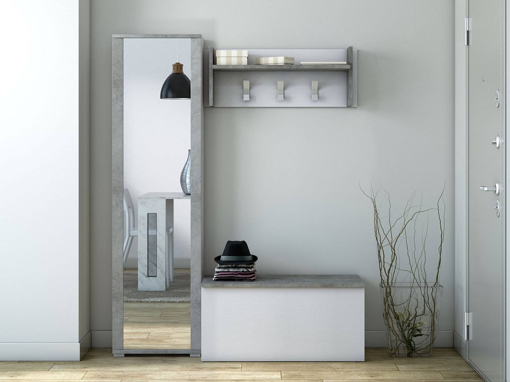 Light Gray Coat Rack T7256