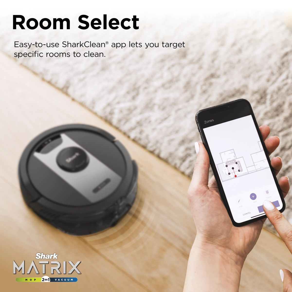 2-in-1 Robot Vacuum & Mop R657063