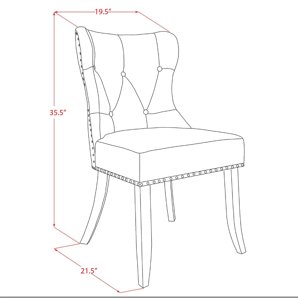 Wooden Dining Table Set of 4 Chairs B4525