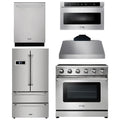 36 Electric Range, Range Hood, Microwave, Refrigerator, Dishwasher O636434