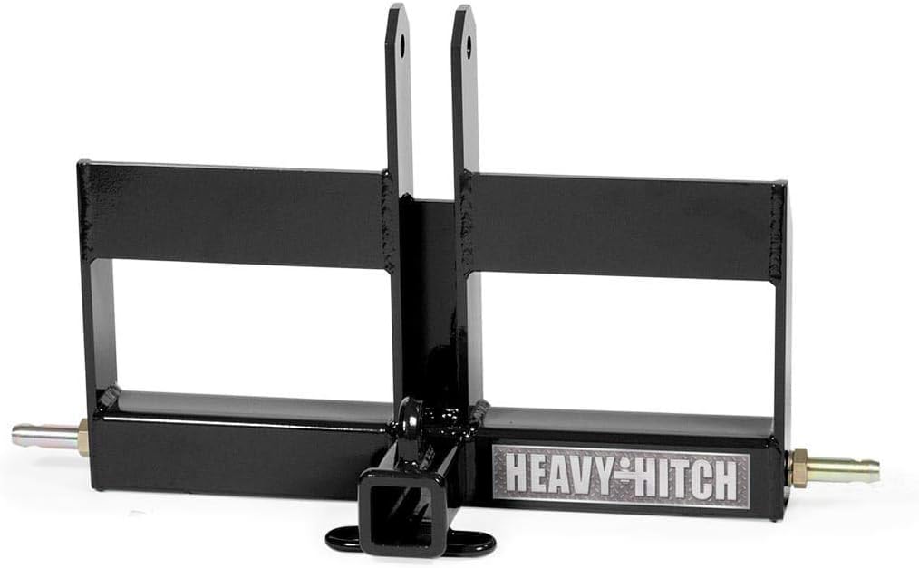 3 Point Hitch Receiver Drawbar with Offset Suitcase Weight Bracket V175
