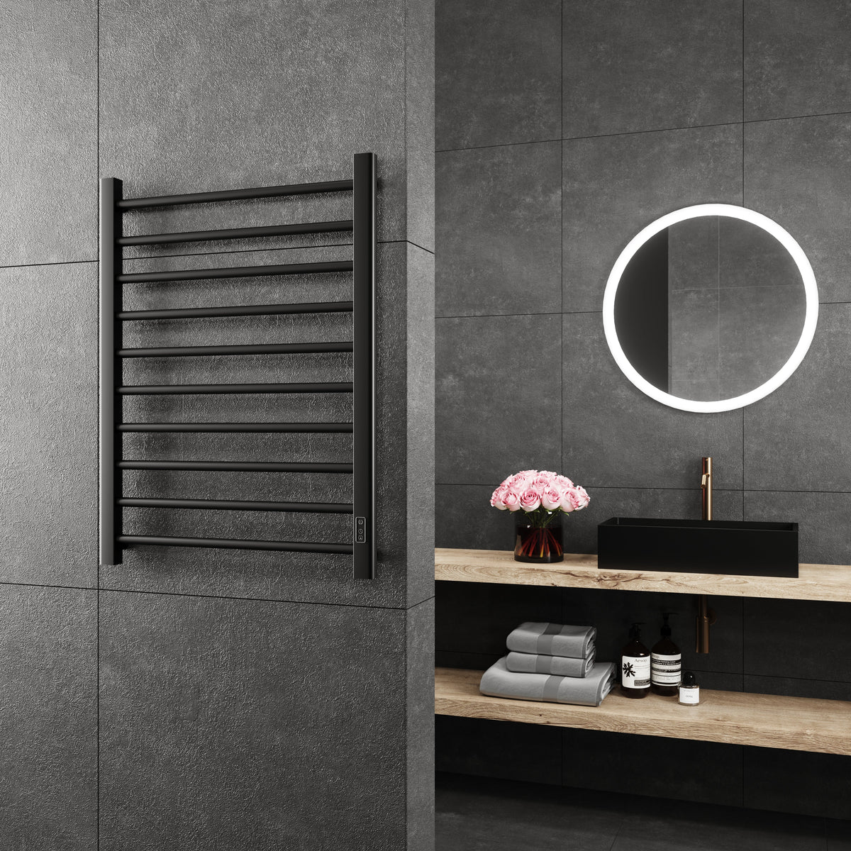 Wall Mounted Electric Towel Warmer Chrome 32 U7581