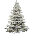7.5 ft Flocked Alaskan Tree with 900 Warm White LED Lights U927
