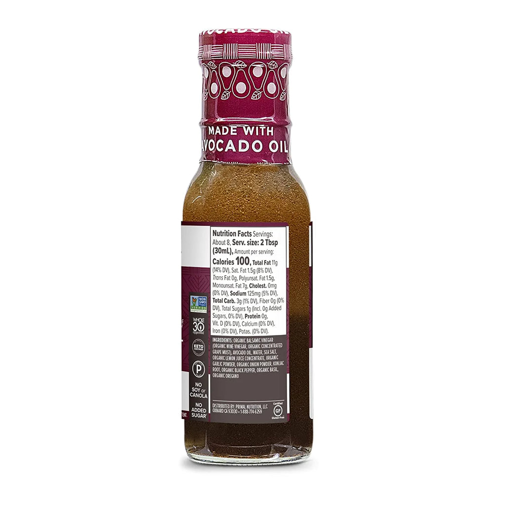 Balsamic Dressing & Marinade with Avocado Oil, 8 fl oz Pack of 4 M25310
