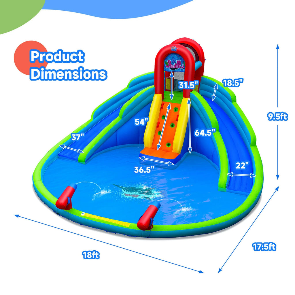 Inflatable Waterslide Bounce House with Handrail N4606
