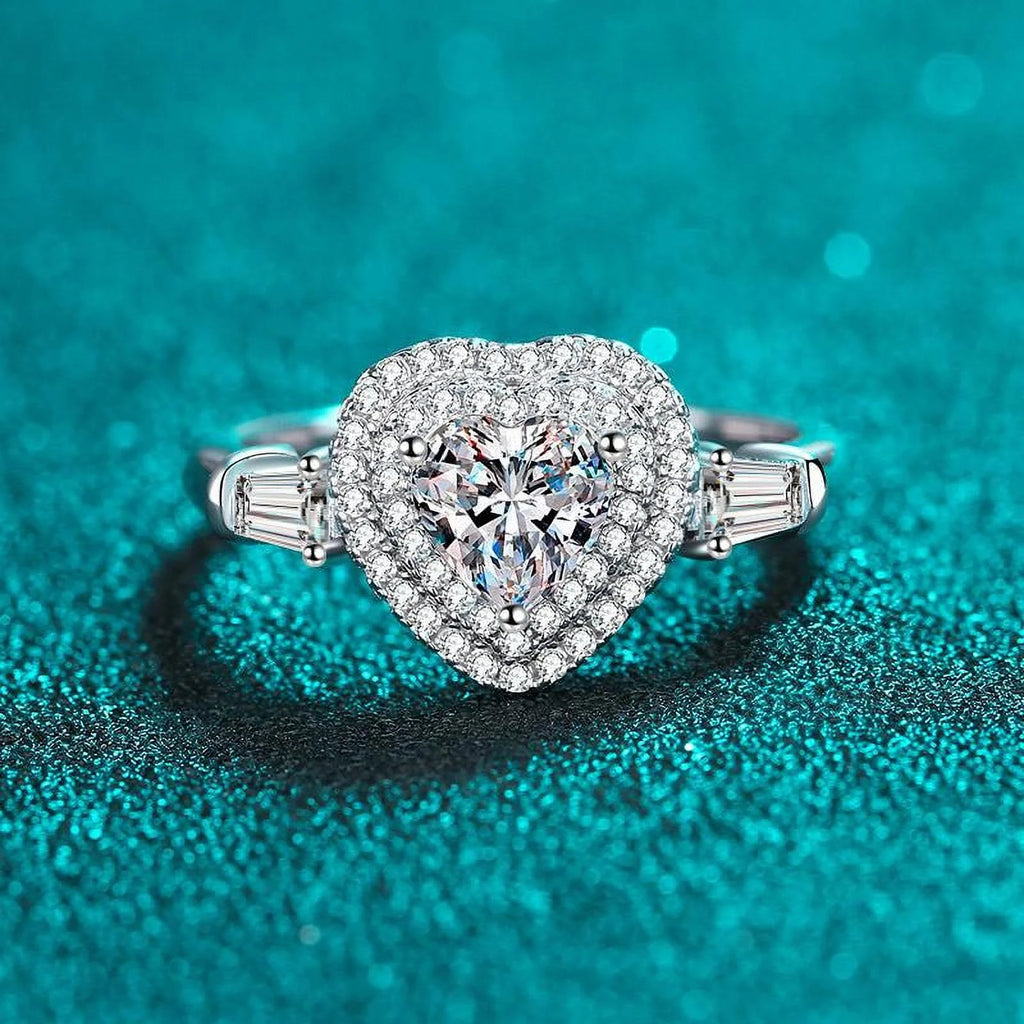 1 ct Moissanite Diamond Engagement Ring Y444367