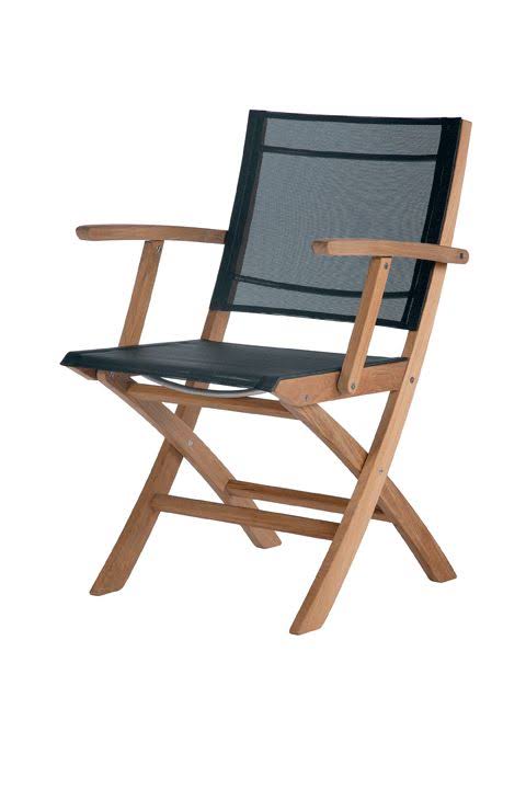 Teak Folding Sling Armchair W5731