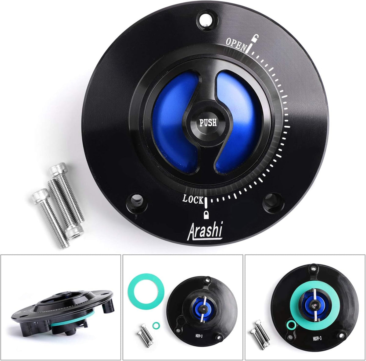 CNC Keyless Fuel Gas Tank Cap For SUZUKI GSXR 600/750/1000 GSR 600/750 J9069