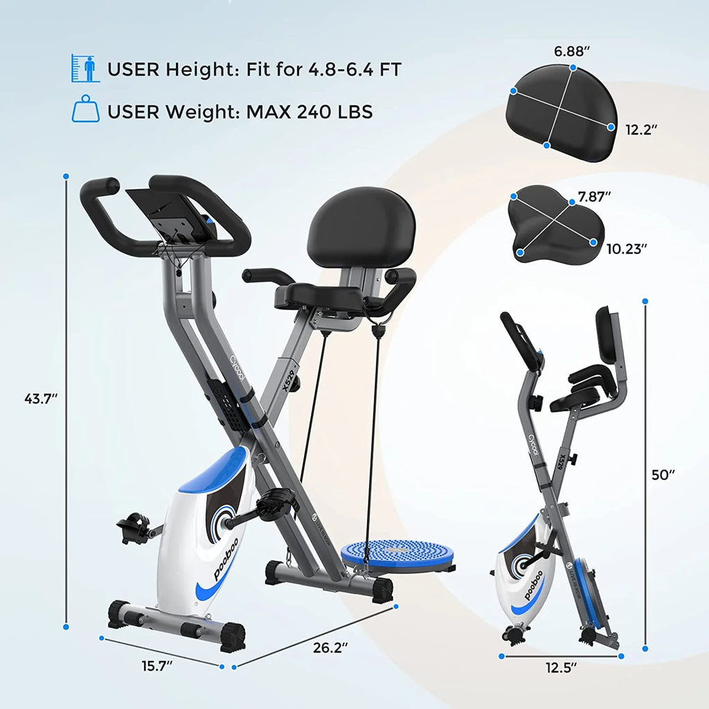 Foldable Magnetic Exercise Bike V5608