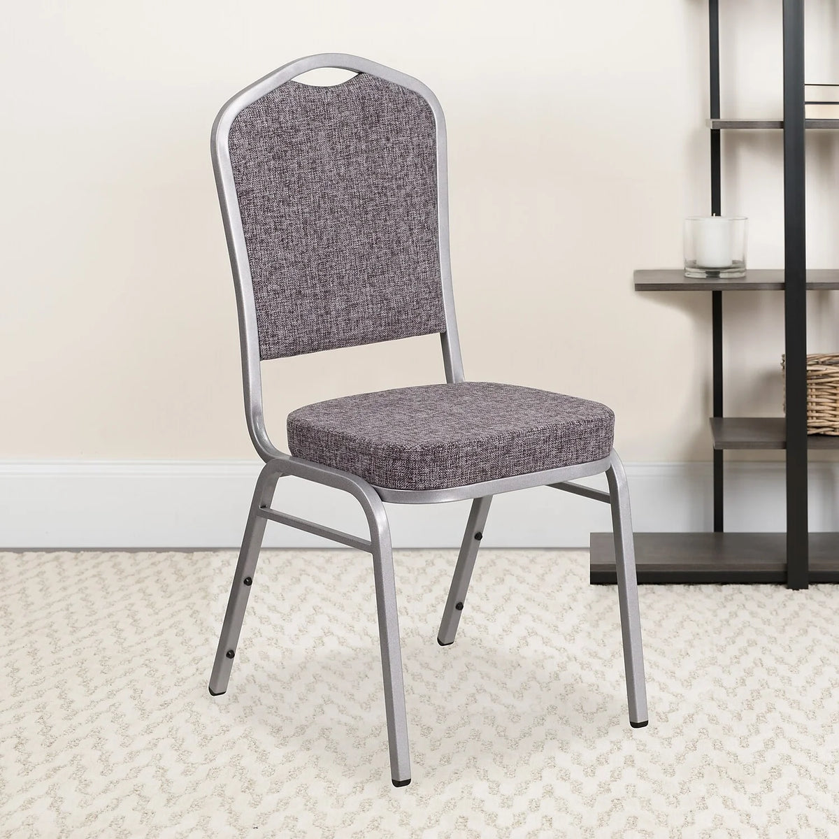 Stacking Banquet Chair, Heringbone, Set of 4 I73359