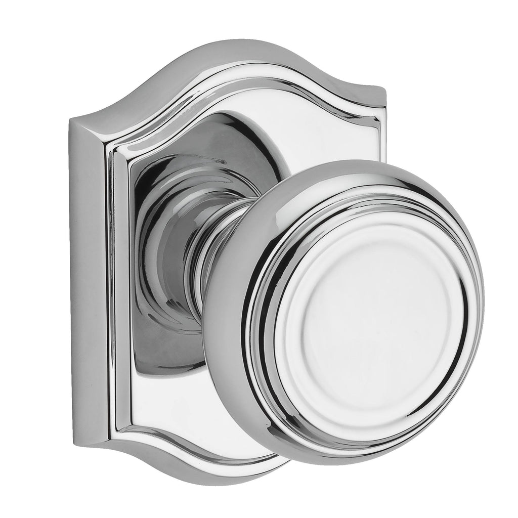 Passage Traditional Knob and Arch Rose Bright Chrome H993901