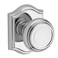 Passage Traditional Knob and Arch Rose Bright Chrome H993901