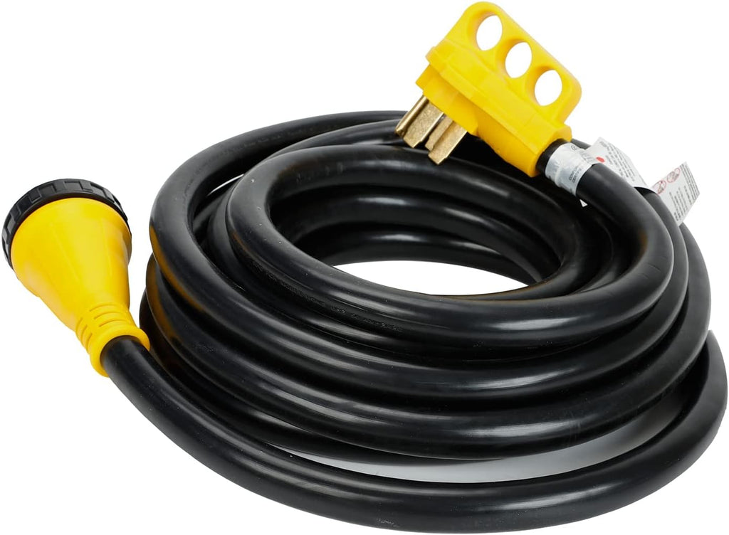 50 Amp 25 Feet RV Extension Cord Power Cord Twist Lock Connector Black S409