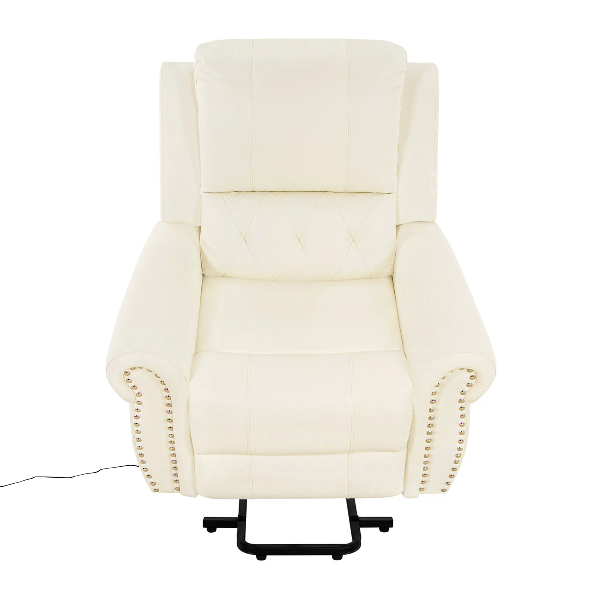 Oversized Leather Power Lift Recliner Chair with Footrest H10929