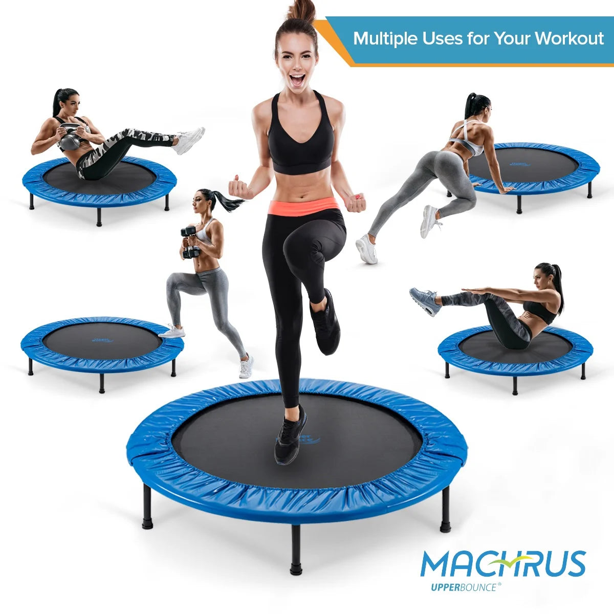Mini Exercise Trampoline Foldable 36" with Bag N178