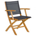 Teak Folding Sling Armchair W5731