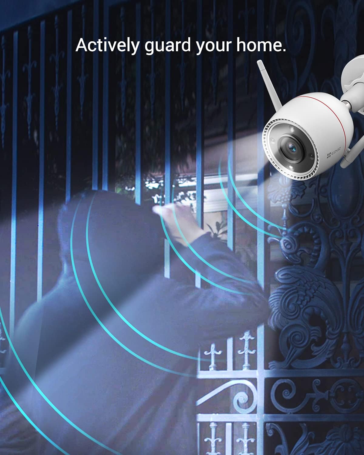 2K WiFi Security Camera with Color Night Vision and Two-Way Audio Z140579