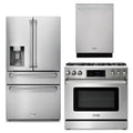 36 Gas Range, Refrigerator with Water and Ice Dispenser, Dishwasher D80594