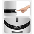 Automatic Cat Feeder 5L Dry Food Dispenser with Two Stainless Bowls L345