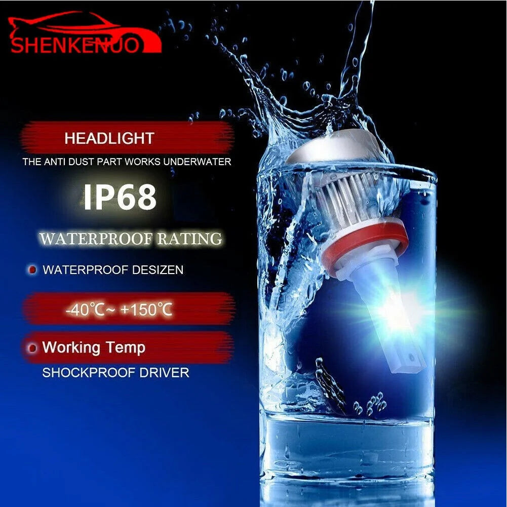 H7 H11 LED Headlight Bulbs Combo Kit 6000K M75277