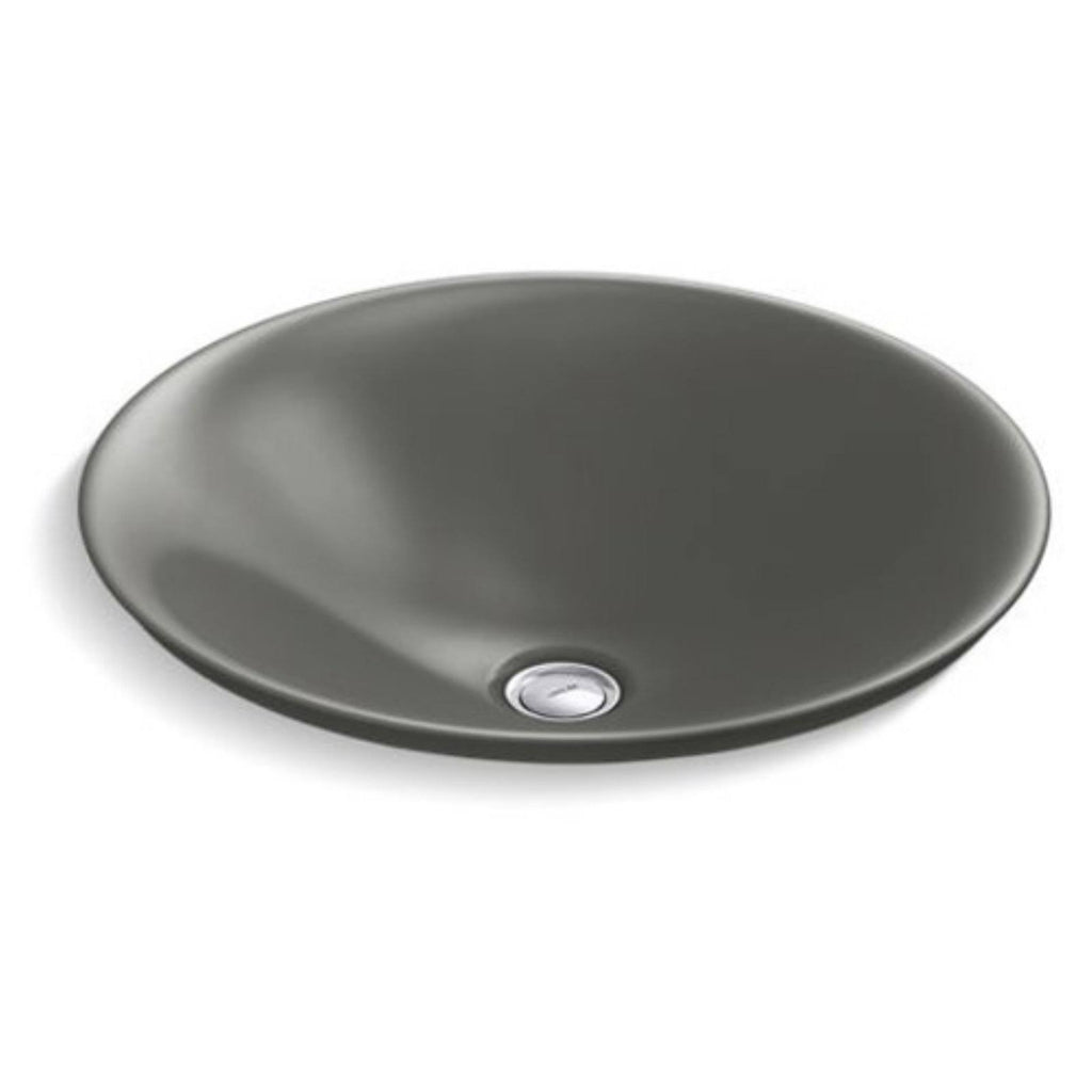 Round Wading Pool Bathroom Sink Thunder Grey D977