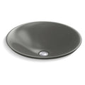 Round Wading Pool Bathroom Sink Thunder Grey D977