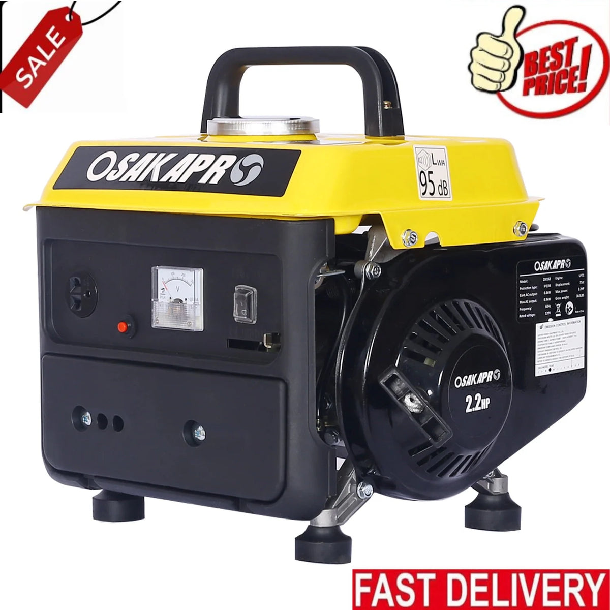 Portable Low Noise Gas Powered Generator R225977