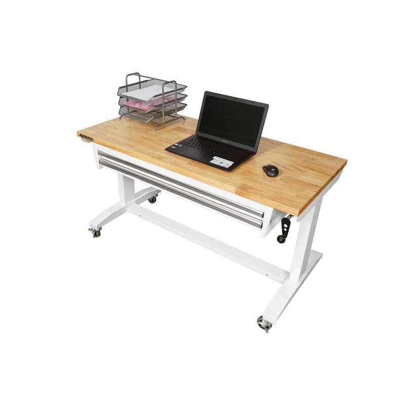 Adjustable Height Table, White G166734