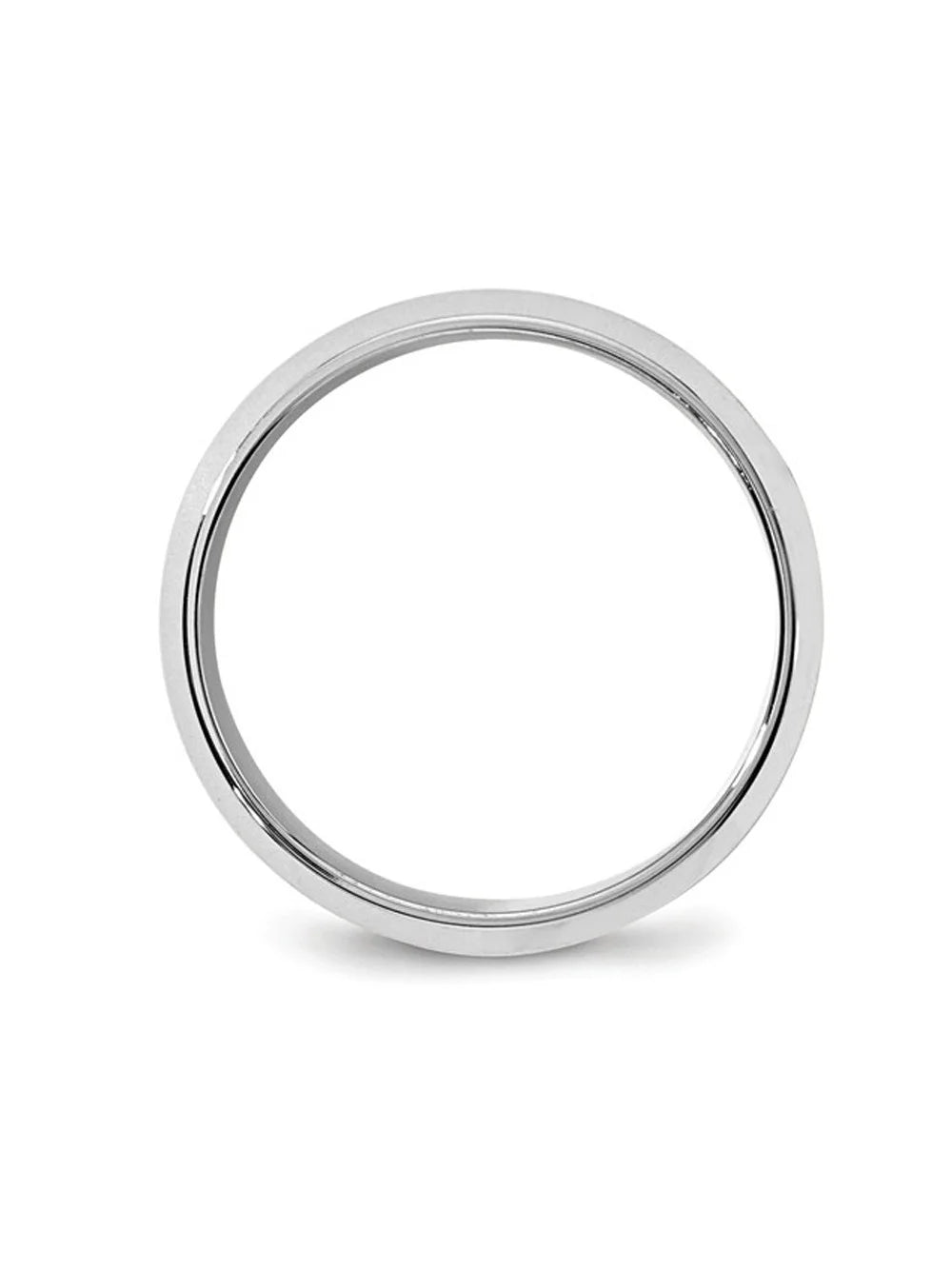 10K White Gold Comfort Fit Wedding Band Ring E37806