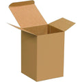 4 1/4 x 4 1/4 x 4 7/8 Kraft Folding Carton (250/case) D7646